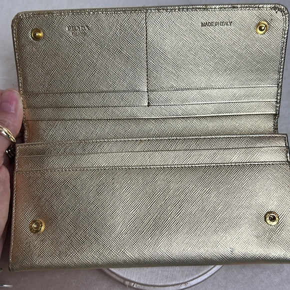 Gold Prada Wallet with identification card newly added to our boutique - Picture 5 of 10